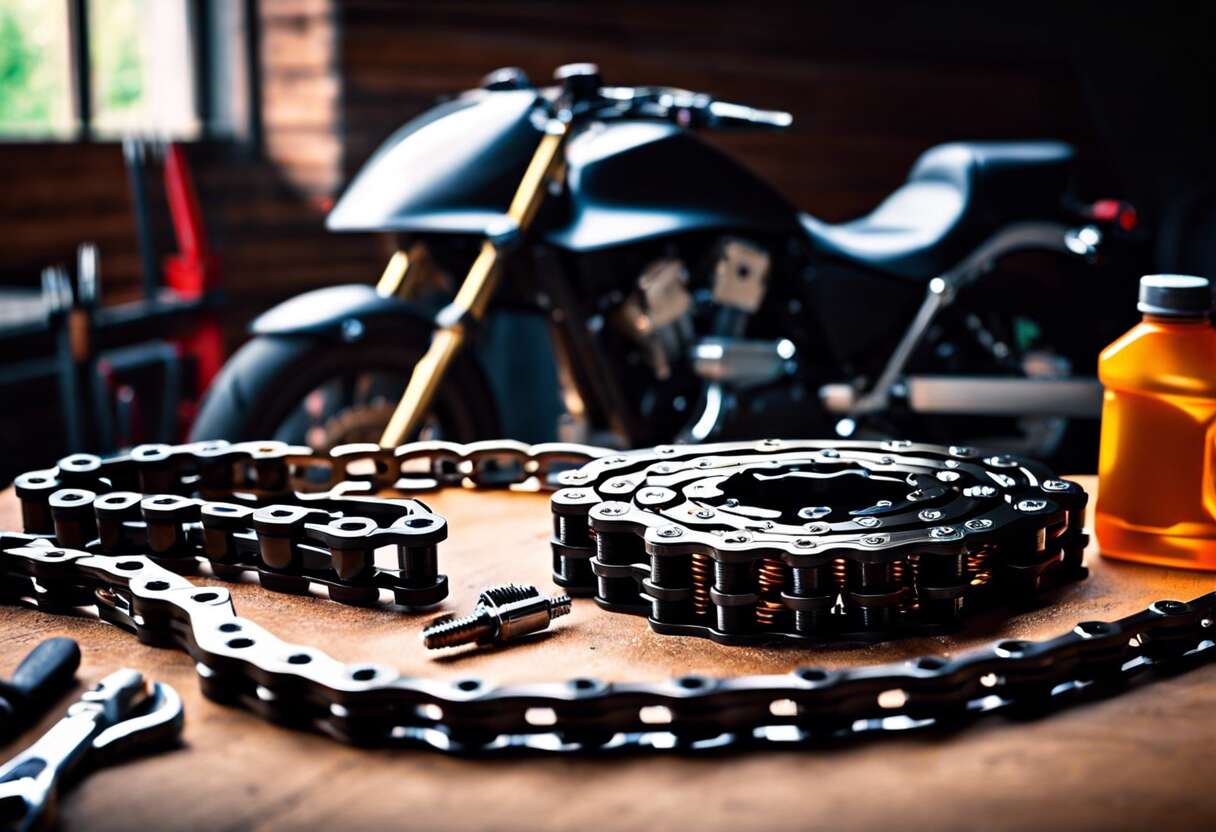 Kit chaîne pour moto : influence sur la transmission et l'entretien