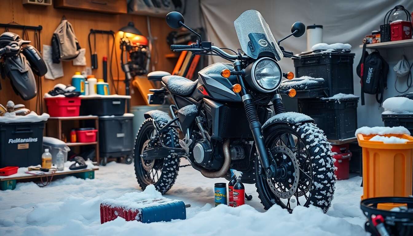 Préparation de la moto pour affronter l'hiver