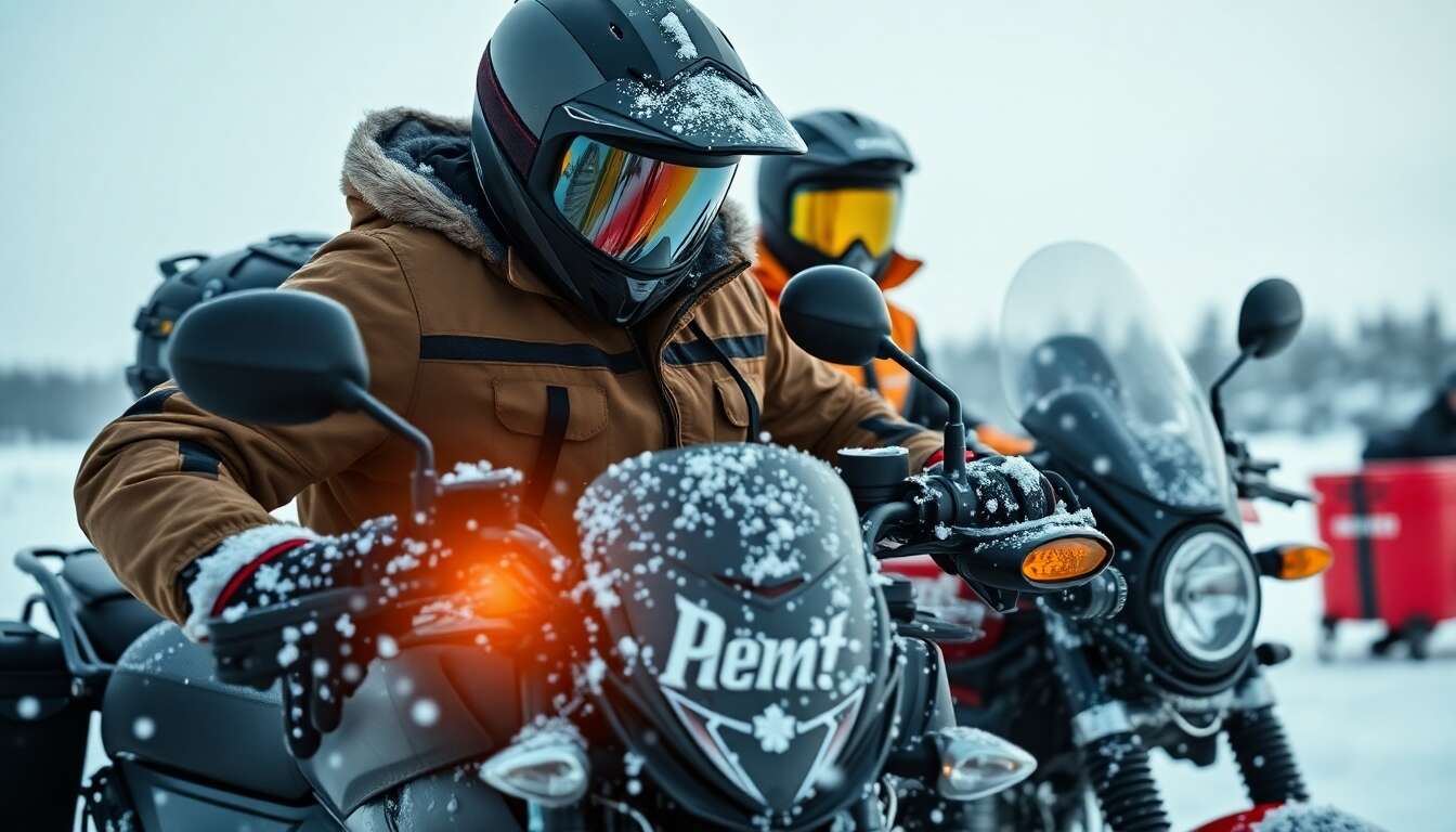 équipement du motard pour l'hiver : rester au chaud et en sécurité
