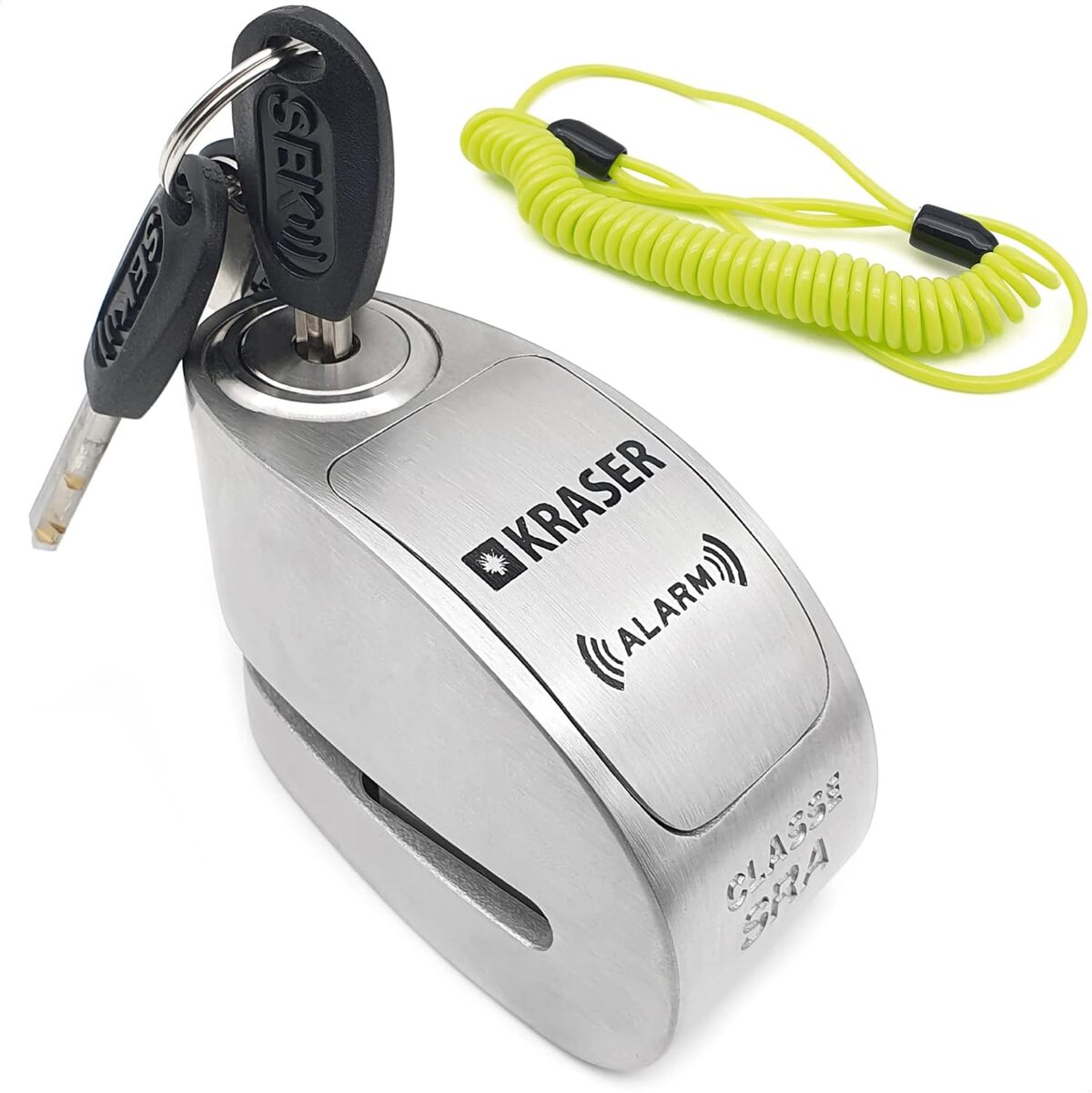 KRASER KR10S: test du Bloque Disque Moto Alarme 120dB et SRA