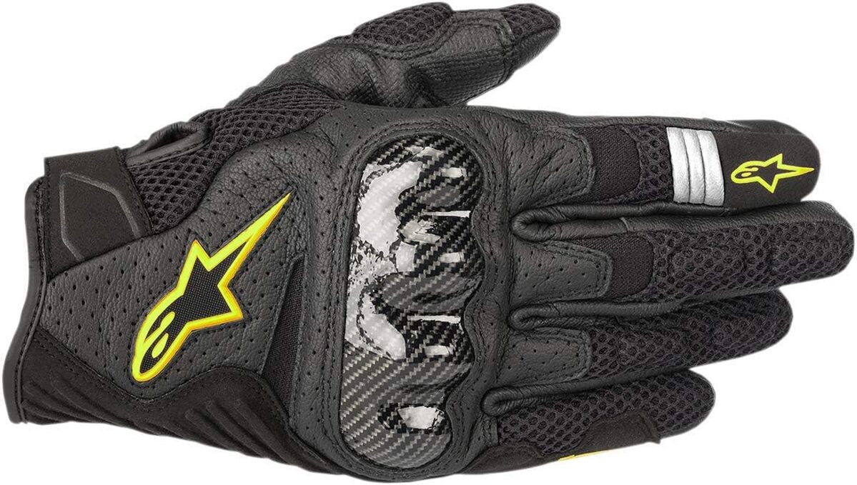 Test Alpinestars SMX-1 Air V2 : nos avis sur les gants moto Noir/Jaune XXL