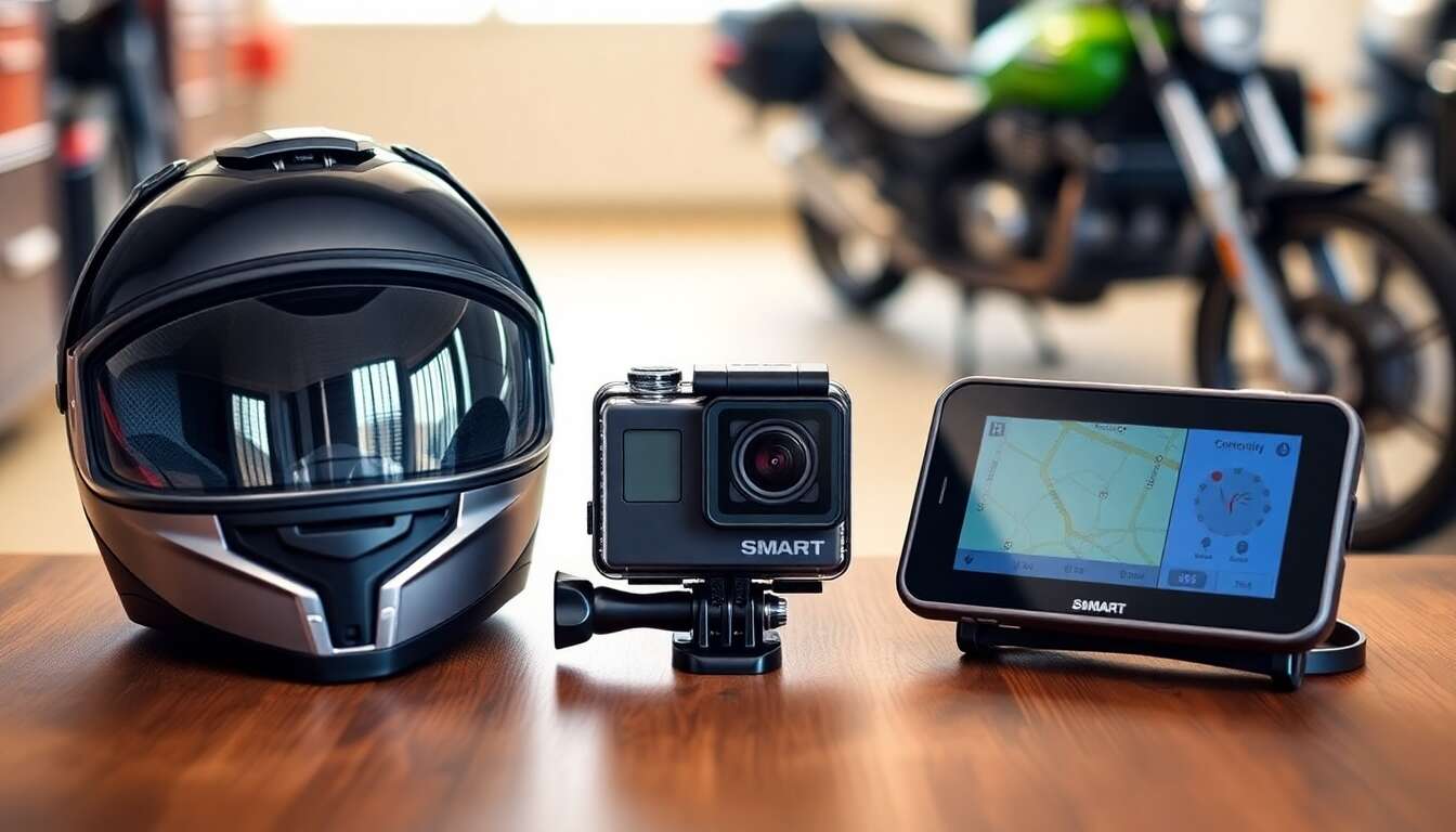 3 cadeaux tech indispensables ร offrir ร un passionnรฉ de moto
