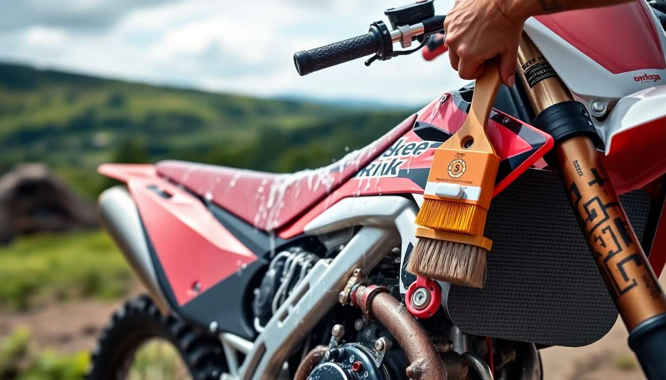 Nettoyage moto trail : 3 astuces essentielles après une sortie