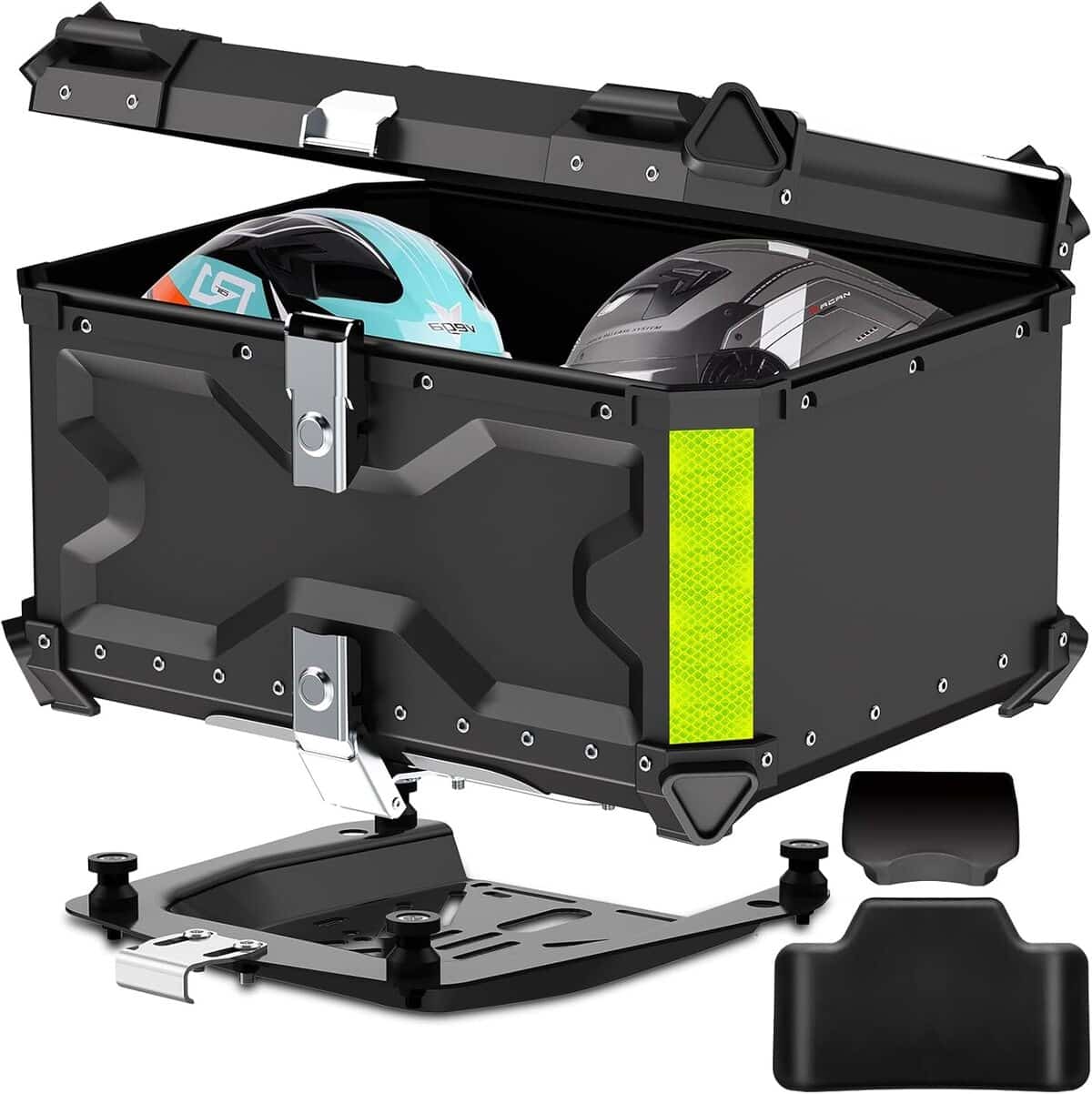 Test du top case LESANM 65L : stockage sécurisé et étanche pour moto