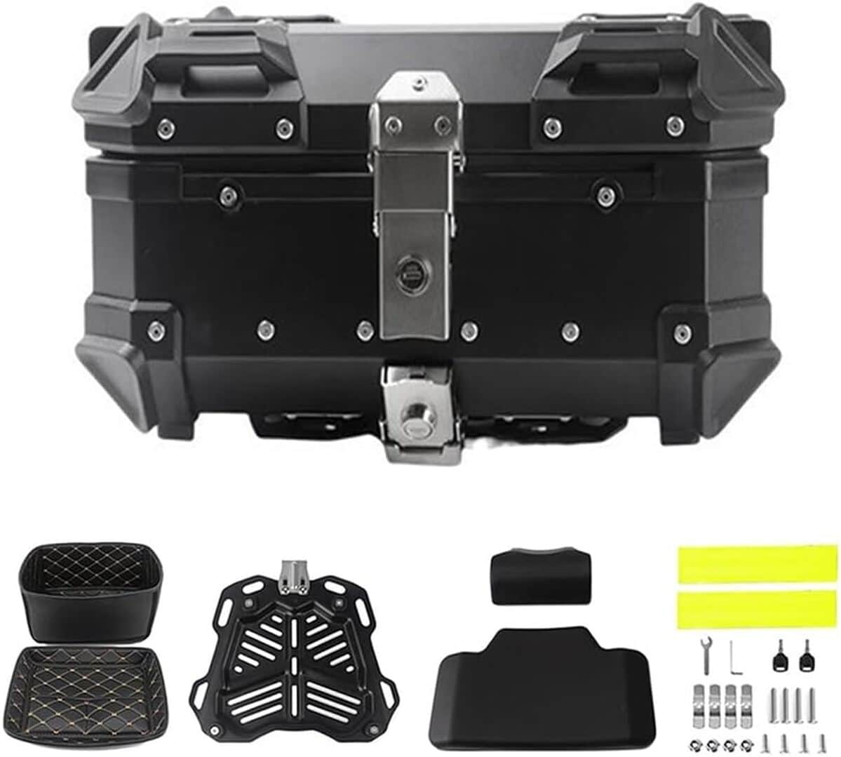 Test topcase moto robuste : découvrez le topcase noir 36L