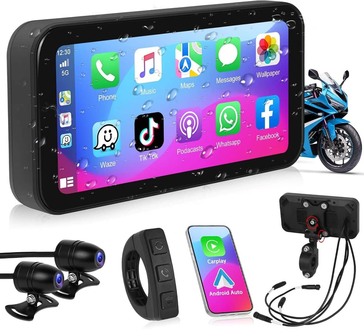 Test de l'autoradio portable Podofo 5, 5 pouces avec Carplay et Android Auto