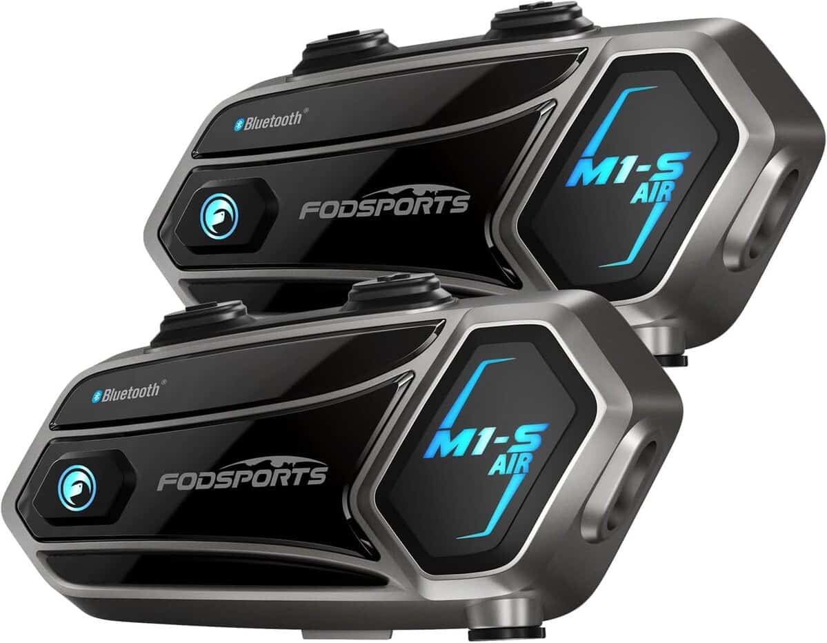 Test du Fodsports M1-S Air : intercom moto pour 4 casques