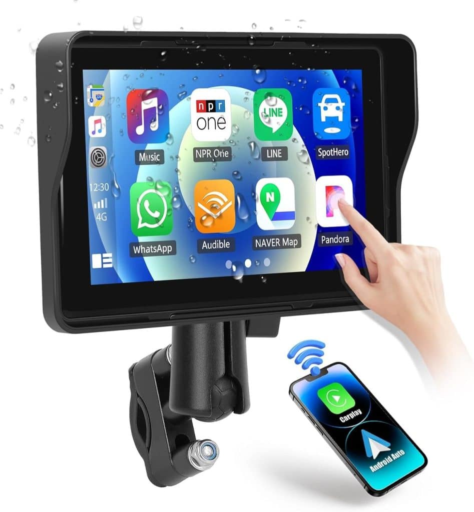 Test du navigon moto Camecho avec Carplay sans fil