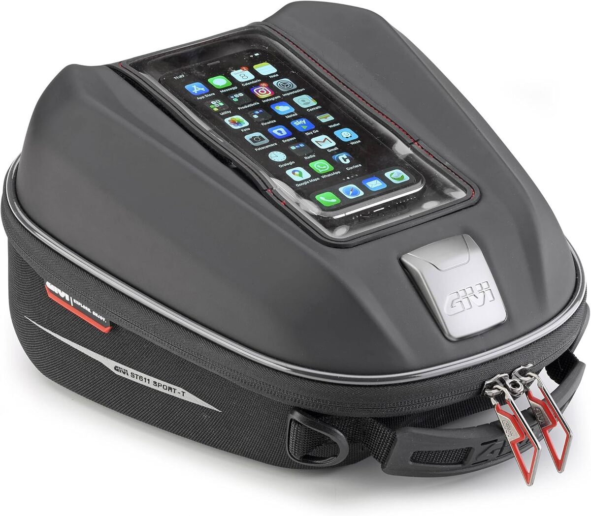 Test du sac de rรฉservoir Givi Tanklock Sport-T