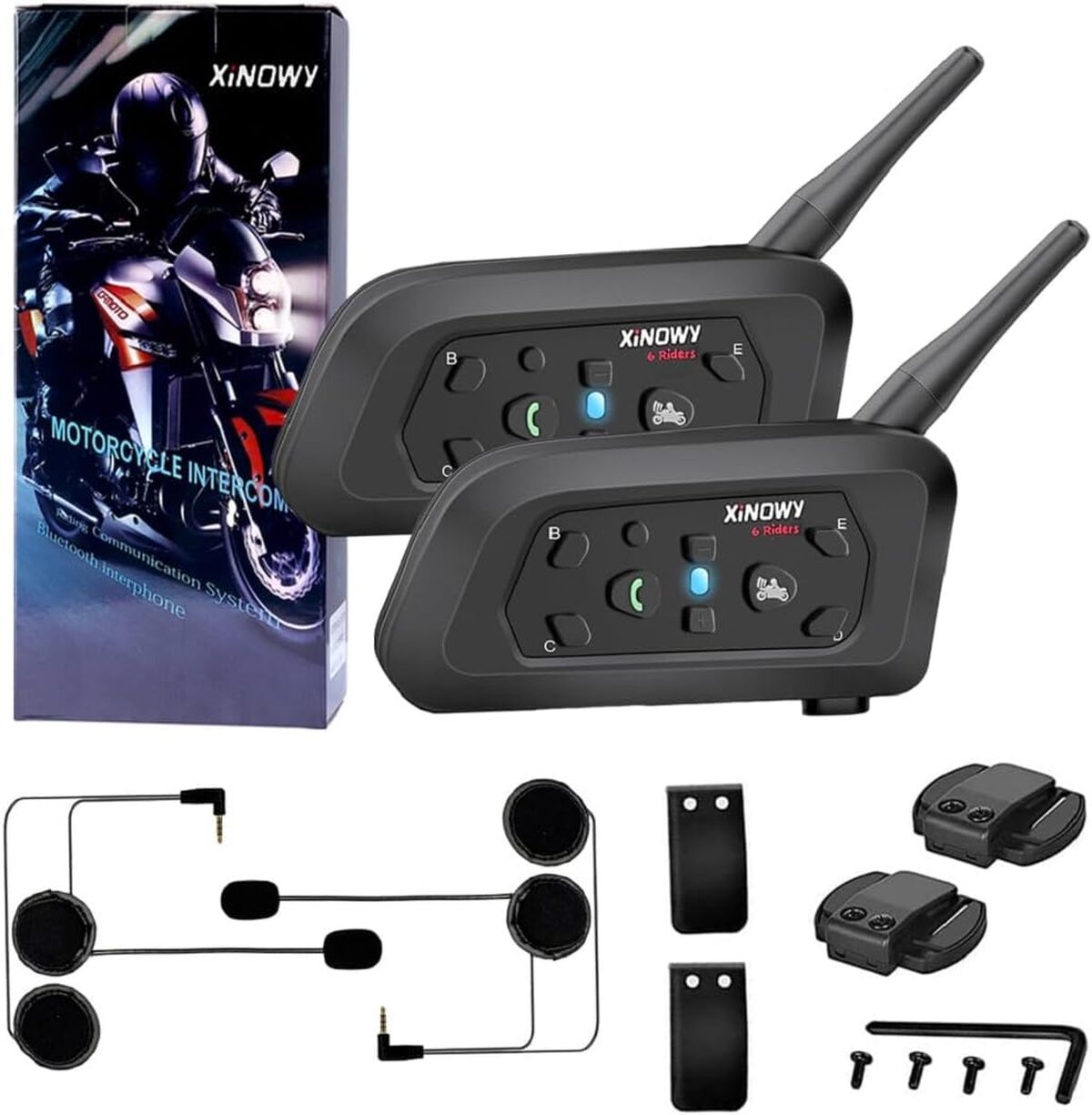 Test : xiNOWY casque intercom V6 Bluetooth pour 6 riders