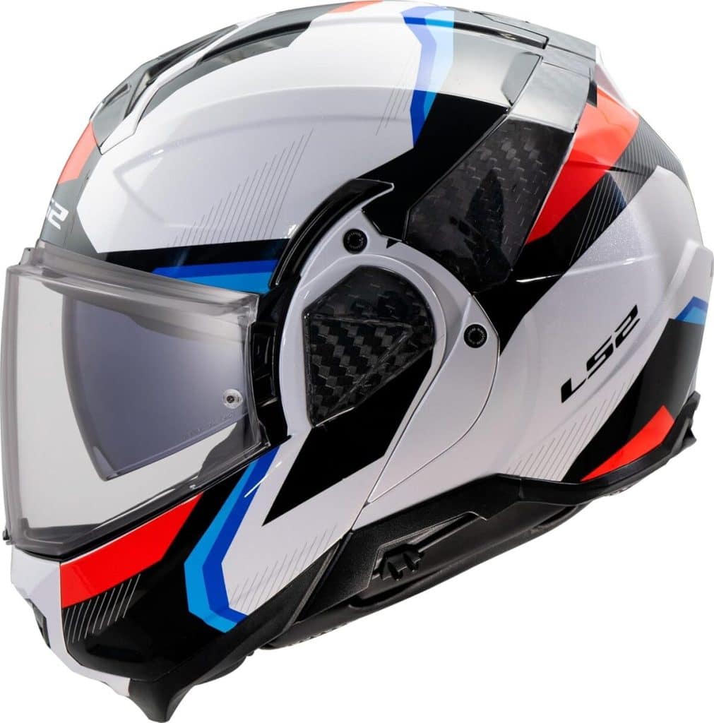 Test du casque modulable LS2 ADVANT II Triple White Blue Red