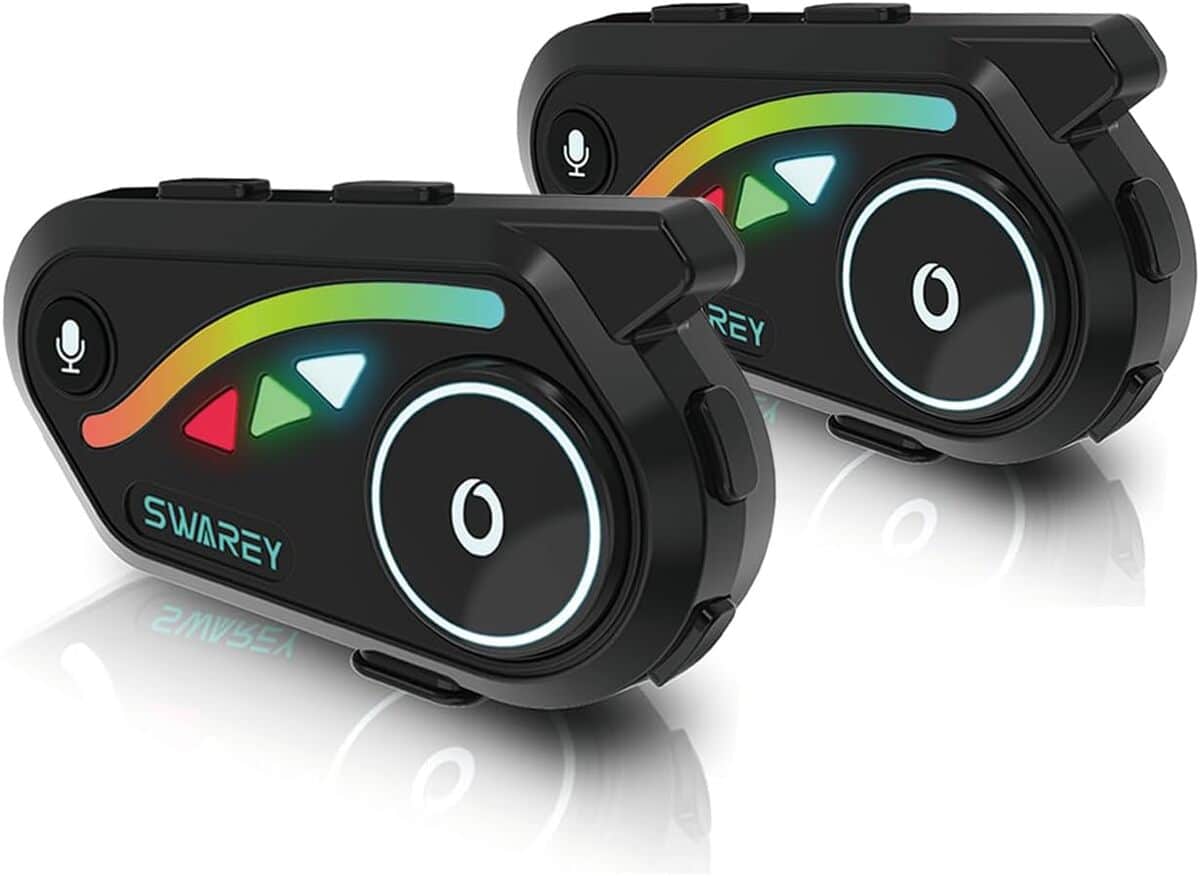 Test du systรจme de communication bluetooth V8 Swarey pour casque de moto