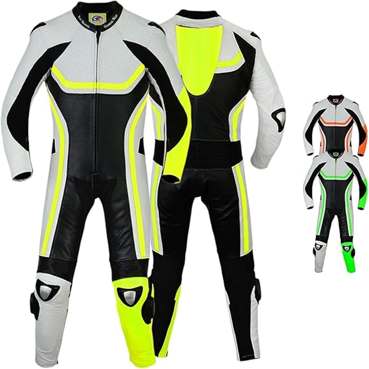 Test : german Wear combinaison moto cuir jaune fluorescente 58/3XL