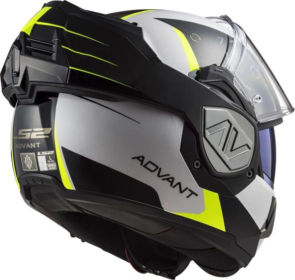 LS2, Casque Moto modulable ADVANT Codex Blanc Noir,