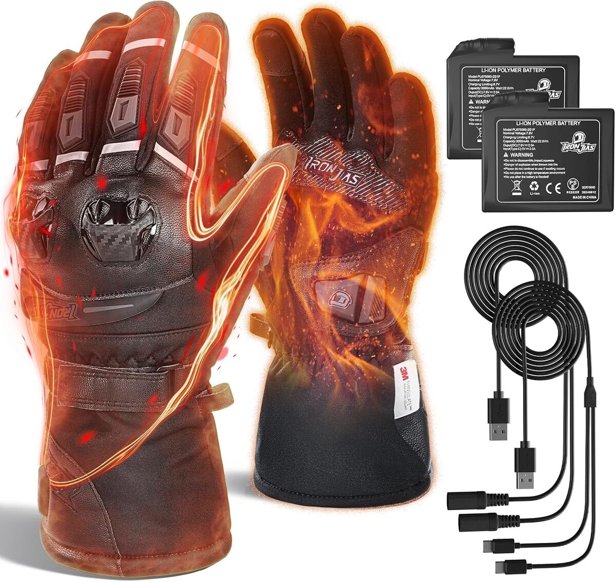 Test des gants chauffants IRON JIA'S 3000mAh moto hiver