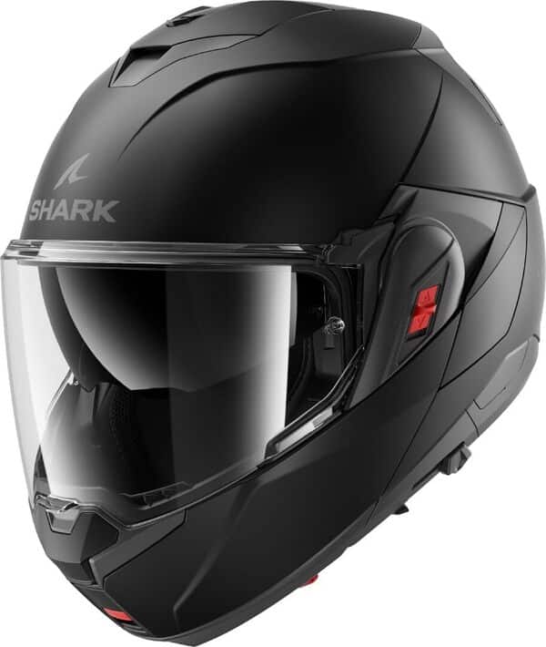 Shark, Casque Moto Modulable OXO Blank Black Mat KMA