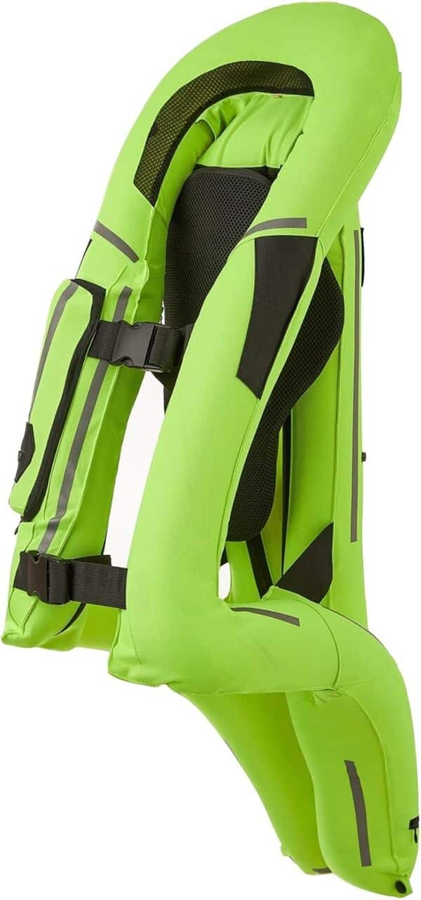 Gilet D'airbag De Moto Veste Cycliste Ajustable Réfléchissante Plusieurs Airbags Convient Aux Hommes/Femmes/Jeunes Adultes Dirt Bike Gear (Color : Green, Size : XXL)