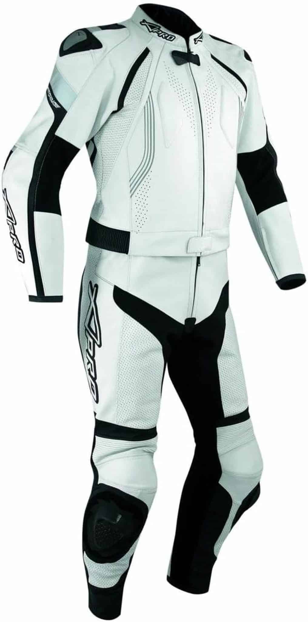 Avis : combinaison cuir racing moto blanche 50