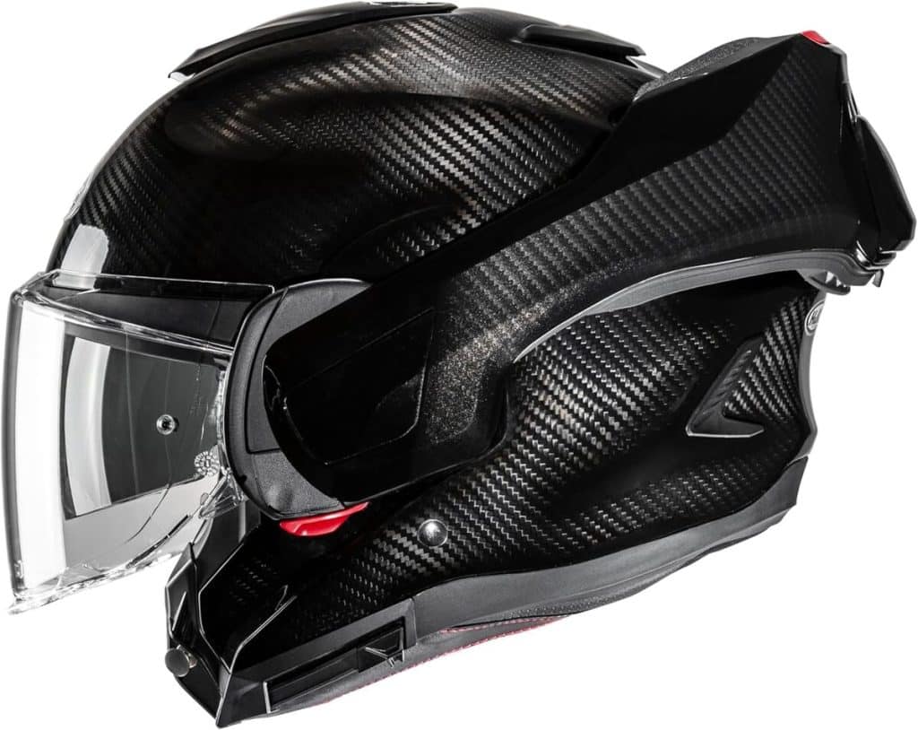Test du casque moto modulable HJC F100 Carbon Black XXL