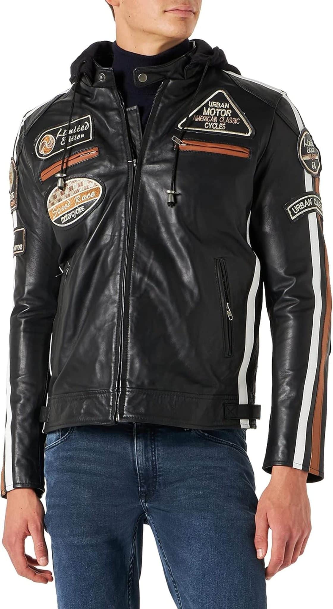Test : veste moto Urban 5884 en cuir d'agneau, avec protections