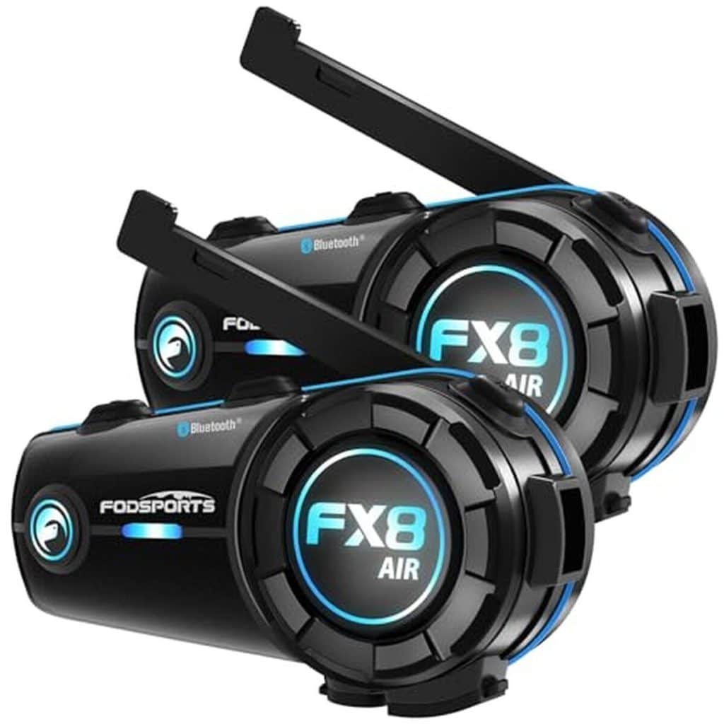 Test du Fodsports FX8 Air : intercom moto duo Bluetooth pour 2 casques