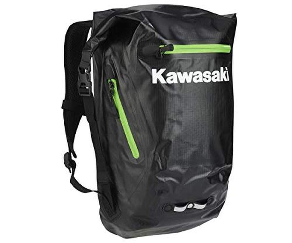 Test du sac à dos étanche Kawasaki pour moto 26 l noir