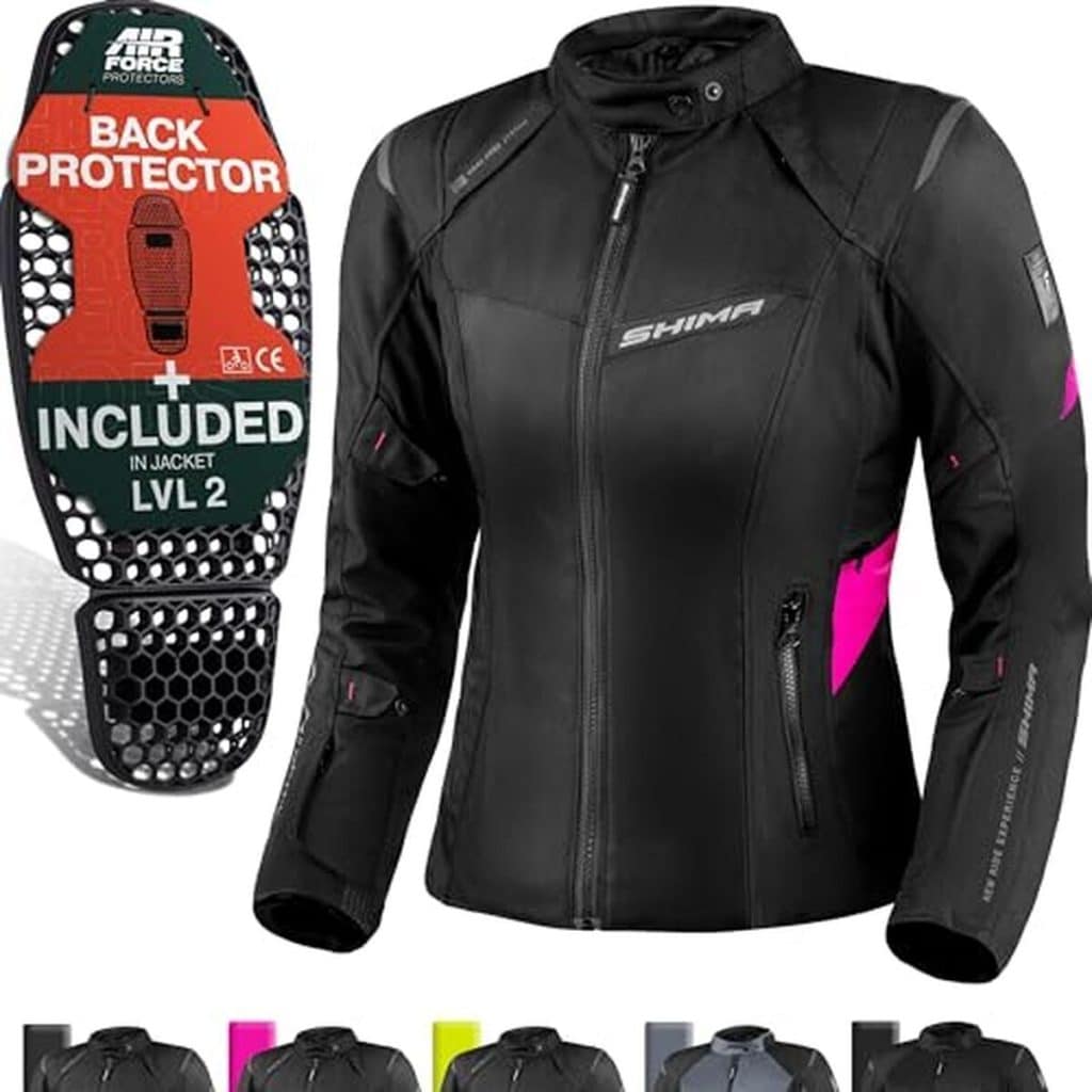 Test : veste moto femme Shima Rush, protection et style XXL