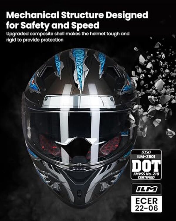 Découvrez notre test complet du casque intégral ILM ECE Z501 Manta Blue : confort, sécurité et style au rendez-vous pour les motards exigeants.