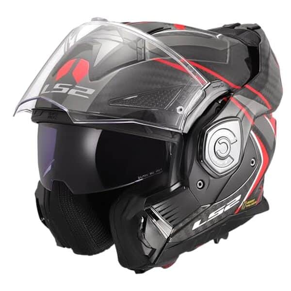 Découvrez notre essai du casque modulable LS2 Advant X Carbon Future II rouge brillant xL et évaluez son confort, son design et ses performances sur la route.