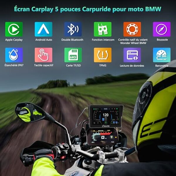 Découvrez notre test du carpuride W502BS Pro : un écran 5 pouces étanche pour moto BMW offrant une solution performante et durable pour vos trajets.