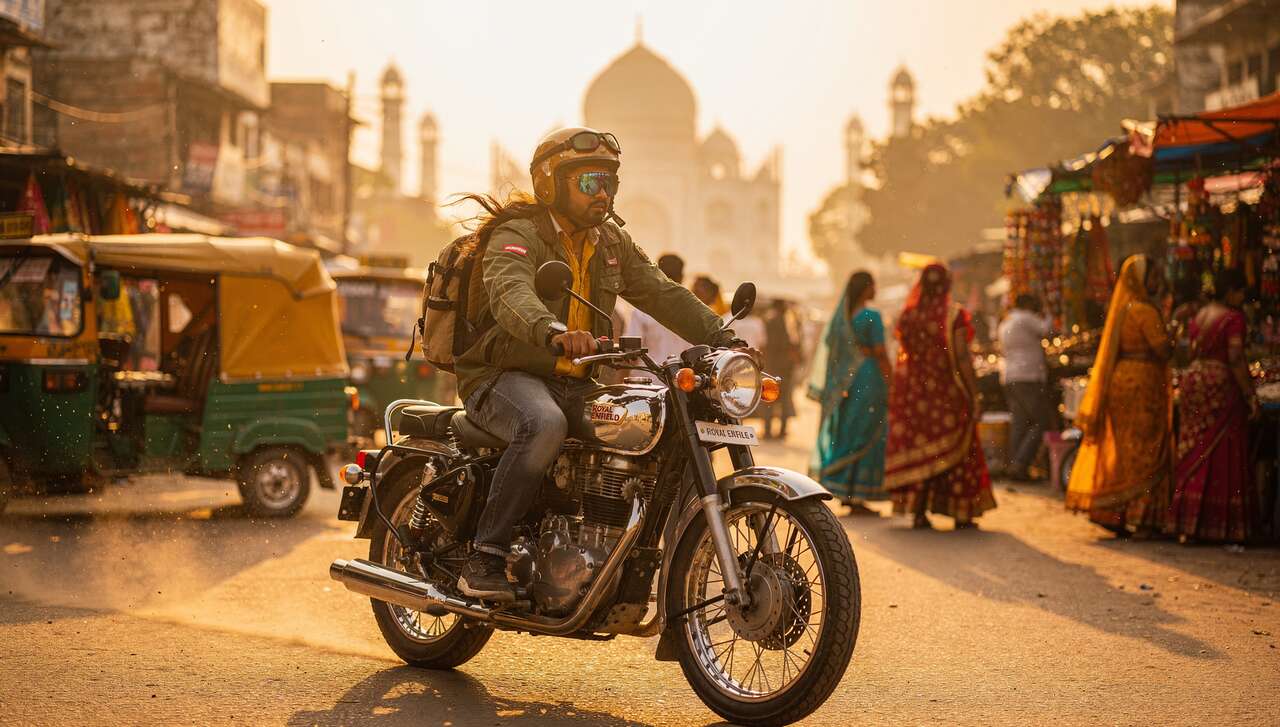 Conduire une royal enfield en inde : un défi unique