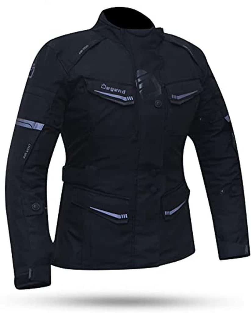 Test de la veste moto Travel Lady noir imperméable