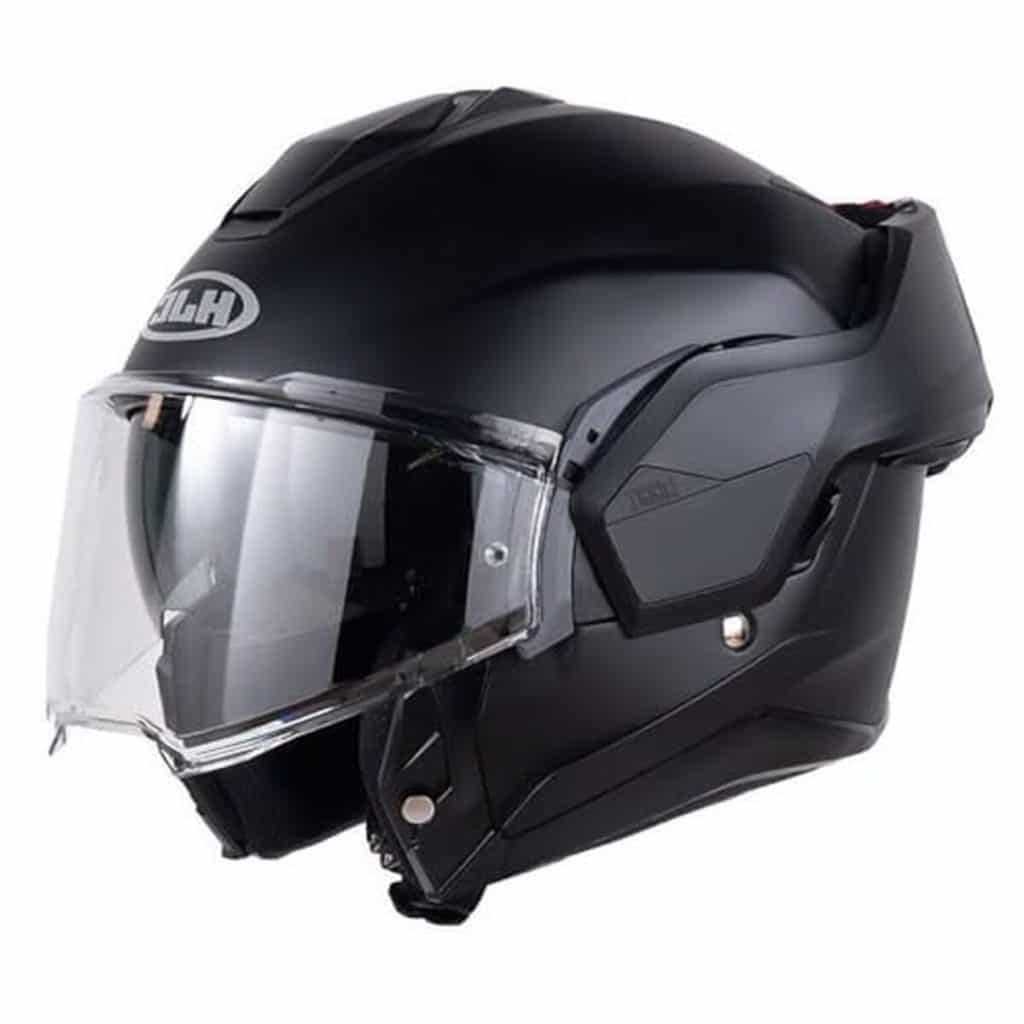 Test du casque moto modulable HJC i100 semi mat noir