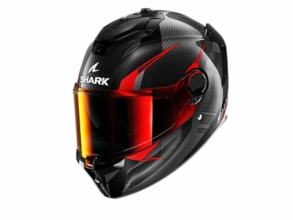 Test du casque moto shark spartan gt pro carbon kultram noir/rouge