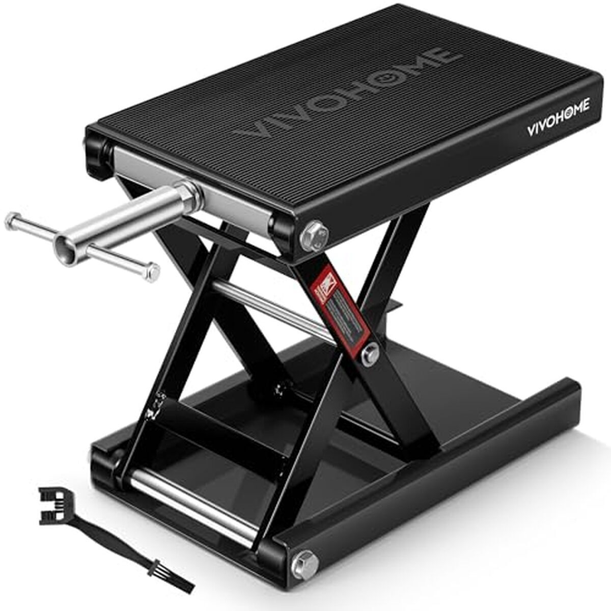 Test du cric élévateur large VIVOHOME en acier moto ATV noir