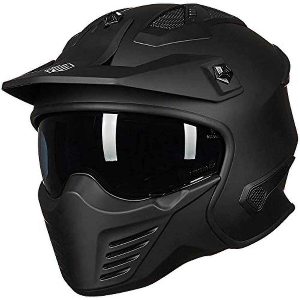 Test du casque ILM 726X noir mat 2XL : vintage et rétro pour moto