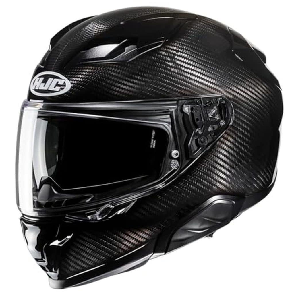 Test du HJC F71 : casque moto intégral carbon black