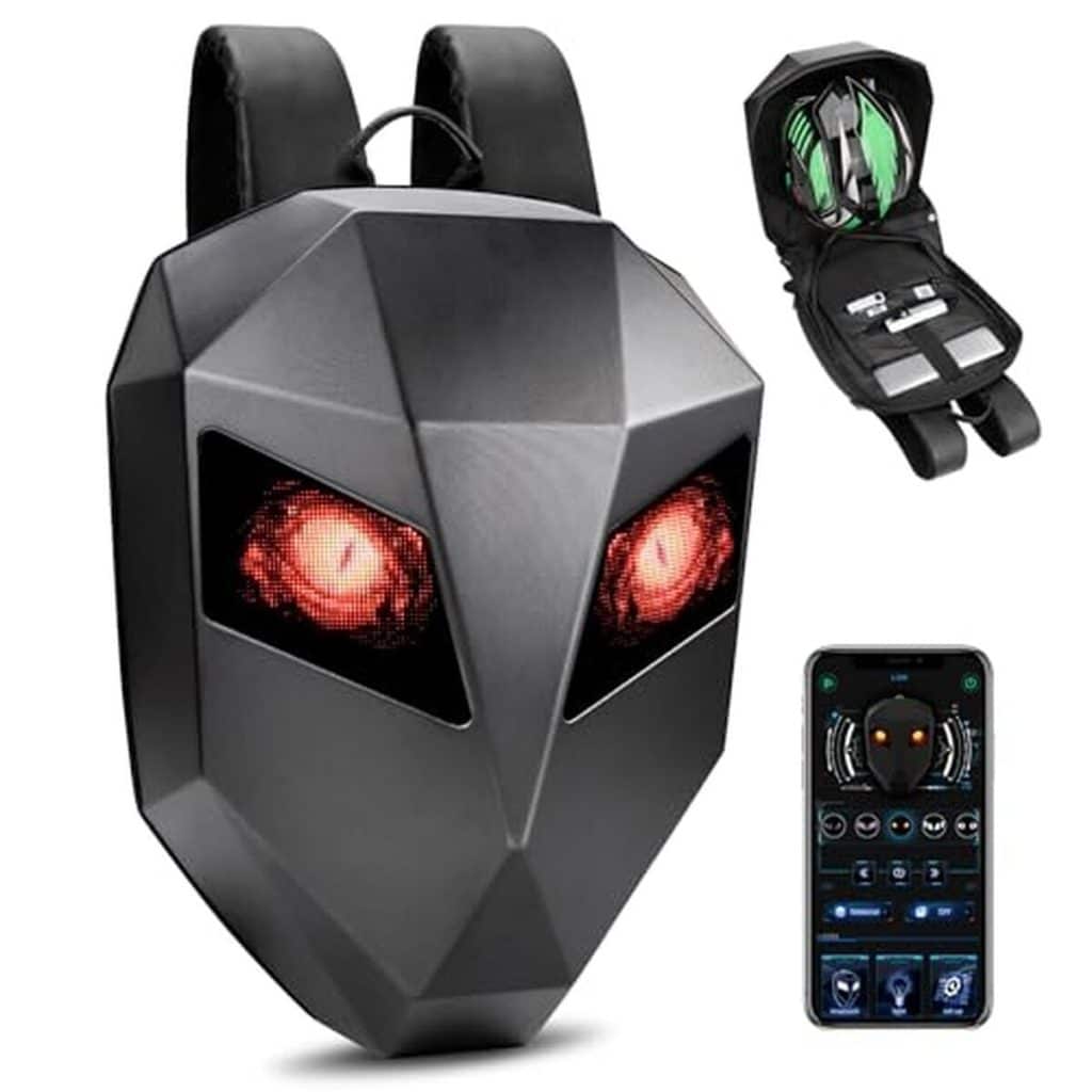 Test du JCPYIUL sac à dos LED pour casque de moto