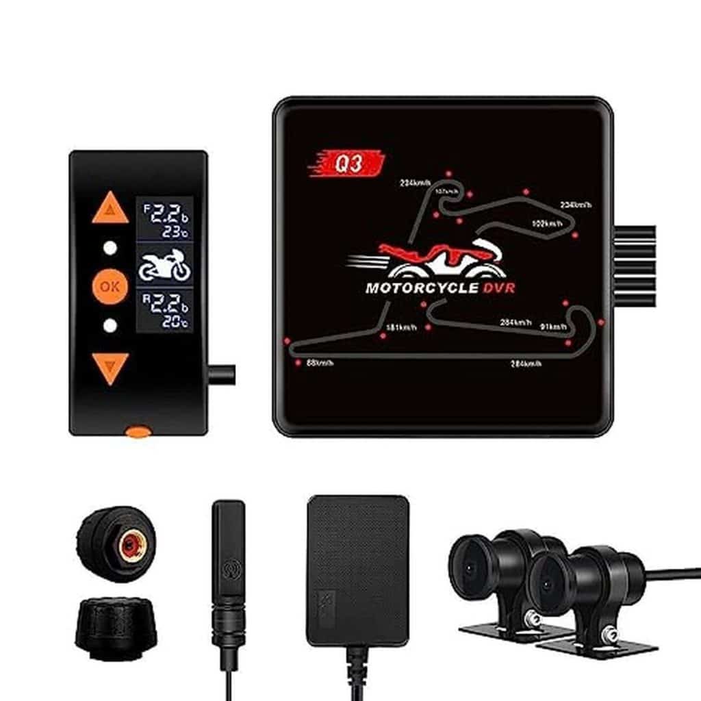 Test : vSYSTO Q3 dashcam, caméra moto double lentille 1080P et GPS