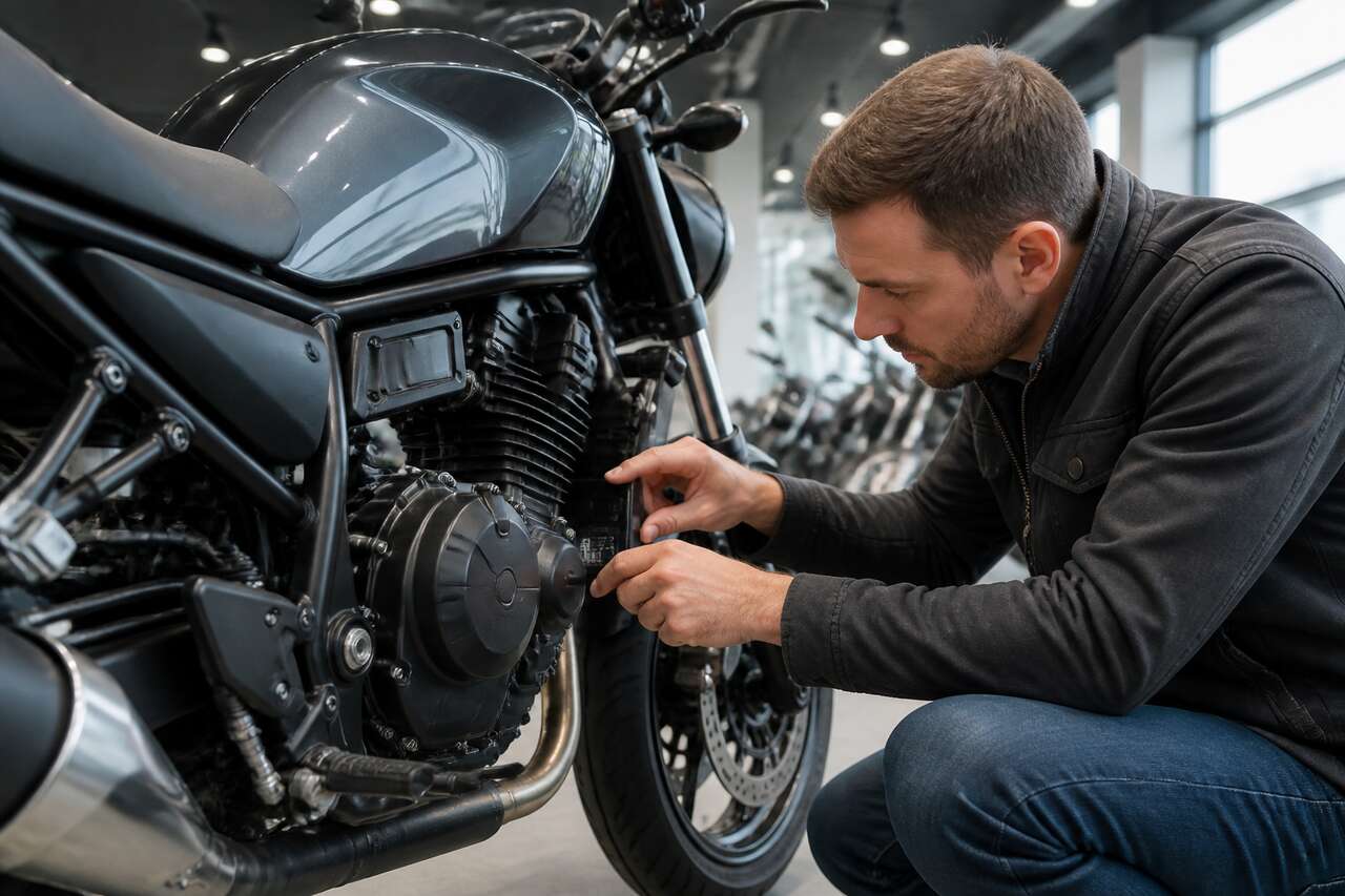 Vérifier l'origine de la moto