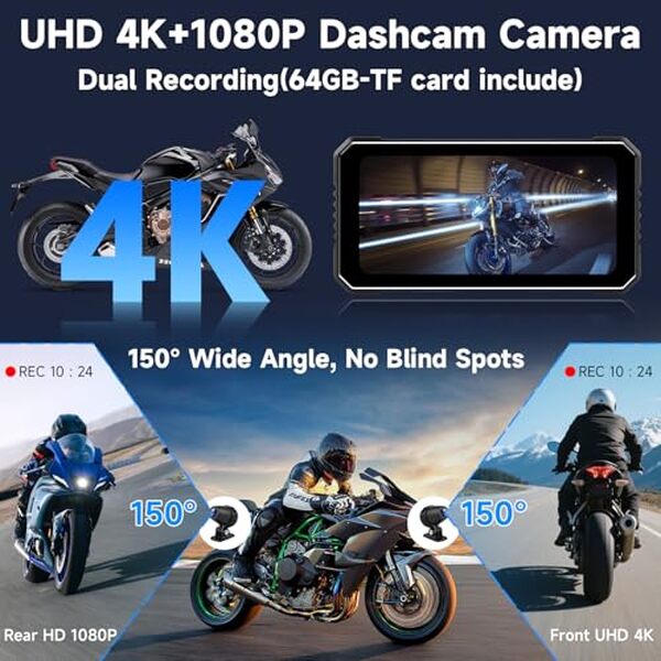 Dรฉcouvrez notre test complet de la dashcam Vtopek Carplay Moto 4K avec GPS intรฉgrรฉ et double Bluetooth. Avis dรฉtaillรฉ, performances et fonctionnalitรฉs pour motards.