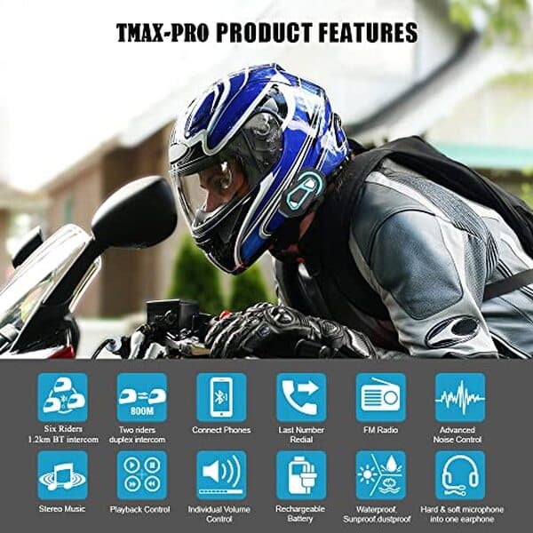 Découvrez l'intercom moto FreedConn TMAX avec communication Bluetooth jusqu'à 1000 m, réduction active du bruit et partage musical. Test complet et avis sur cet équipement de communication pour motards.