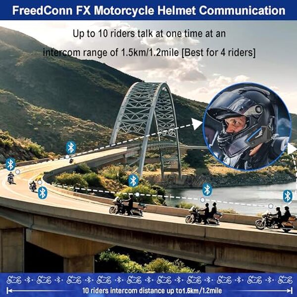 Découvrez notre test complet du casque moto FreedConn FX : intercom Bluetooth, radio FM intégrée et connectivité avancée pour vos trajets en deux-roues. 