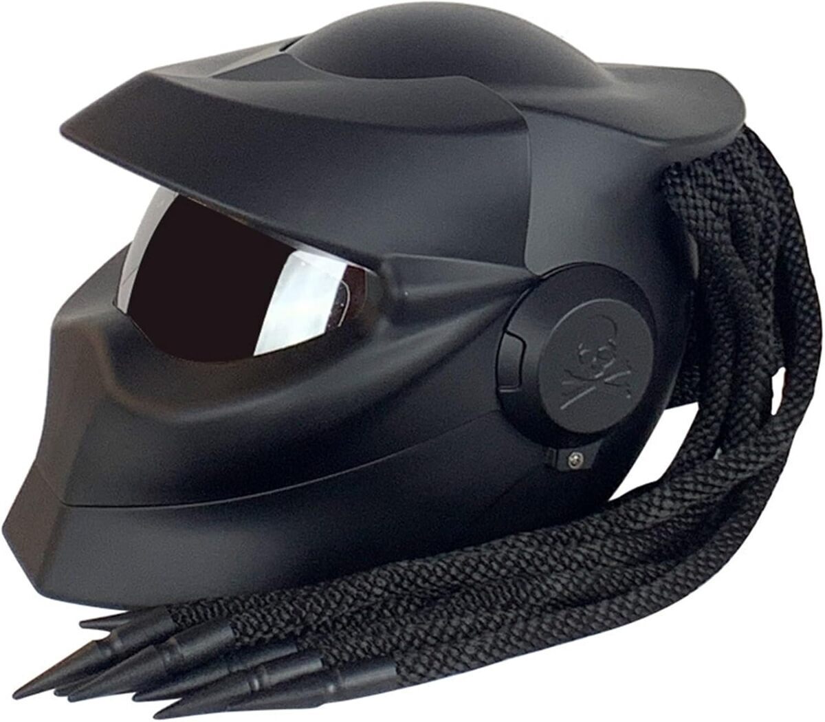 Test : casque intégral moto Matt Black rabattable et personnalisé