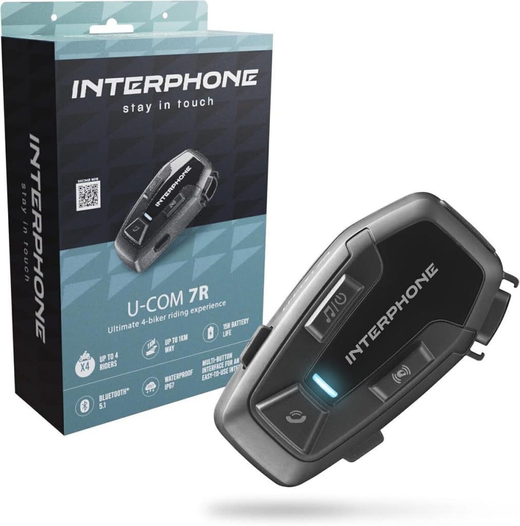 Test de l'interphone Intercom U-COM 7R : communication moto à 1 km