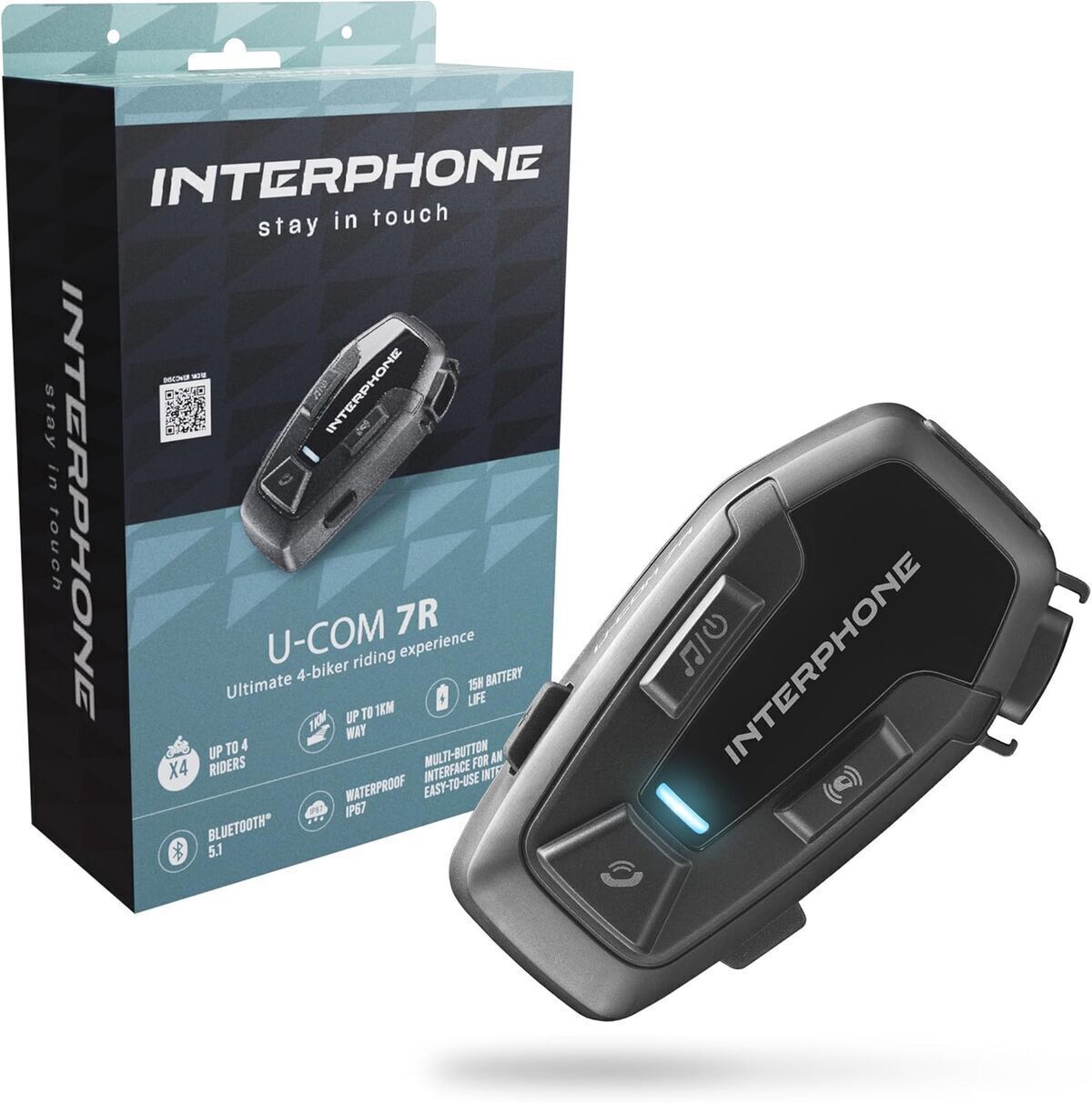 Test de l'interphone Intercom U-COM 7R : communication moto à 1 km