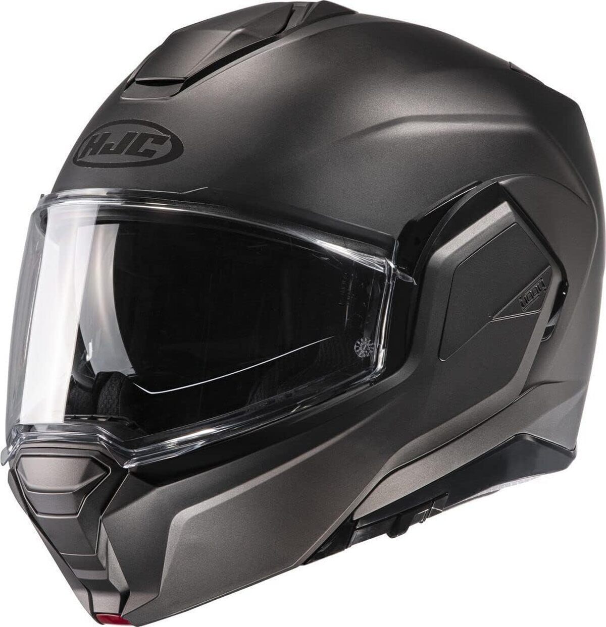 Test du casque moto modulable HJC i100 XXL semi mat titanium
