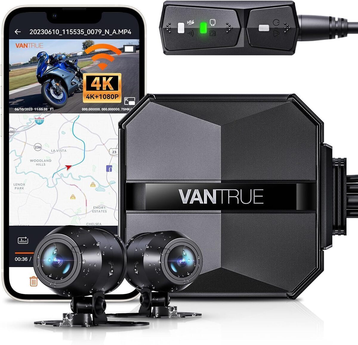 Test : vantrue F1 4K moto, caméra haut de gamme