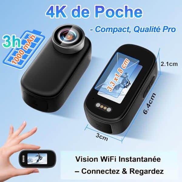 Découvrez notre test détaillé de la SecuraLen Mini camera sport 4K UHD : performance, qualité vidéo et fonctionnalités pour vos aventures en plein air.
