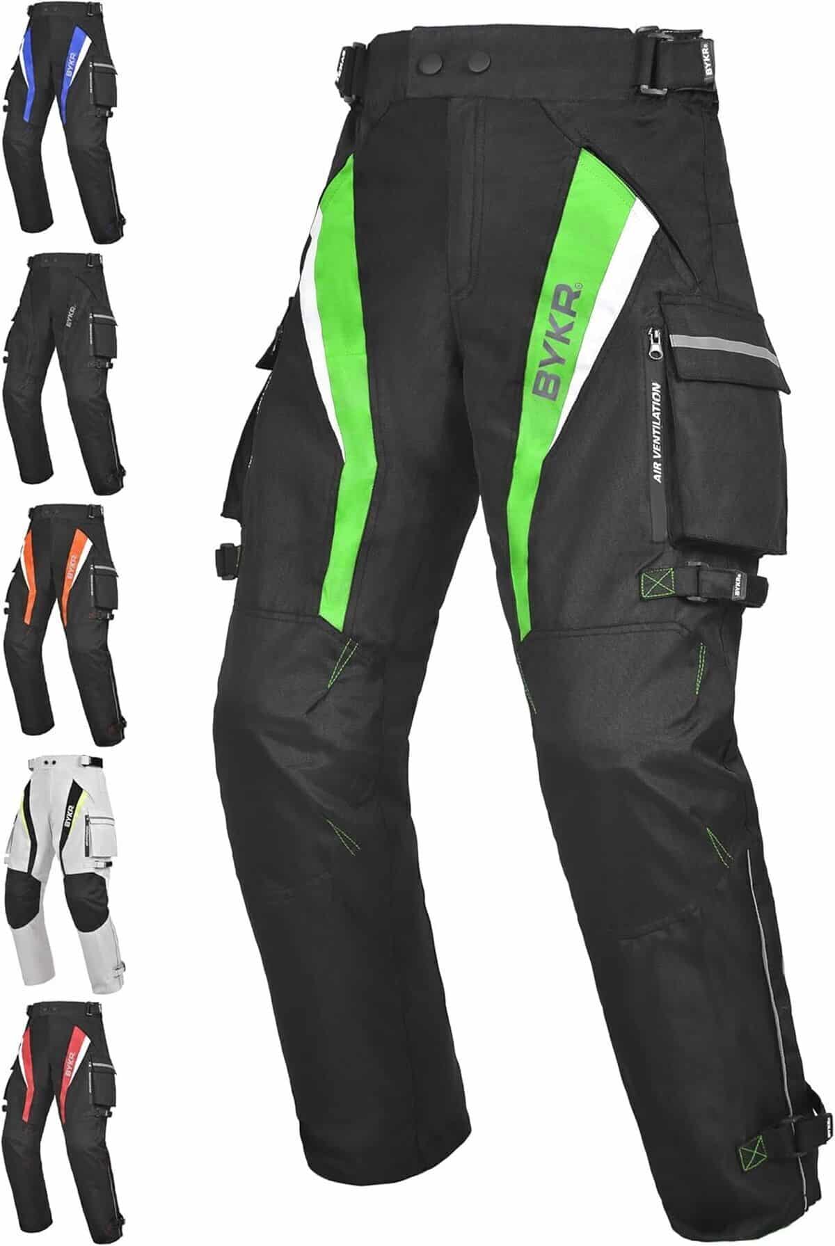 Test : pantalon blindé Cordura moto vert fluo S-M